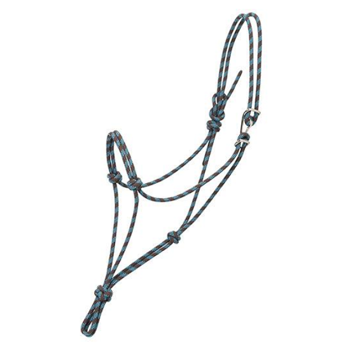 Weaver Silvertip No. 95 Rope Halter w. Clip | Brown/Turquoise | Average